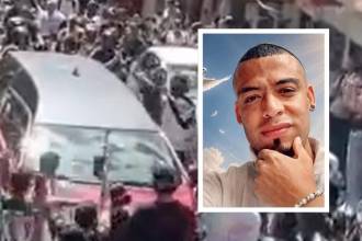El funeral se realizó en el barrio Caicedo. FOTO: TOMADA DE VIDEO Y CORTESÍA 