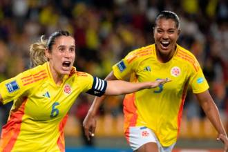 Daniela Montoya (6) fue una de las que marcó en el encuentro. /FOTO: JUAN ANTONIO SÁNCHEZ 