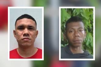 Los hombres fueron identificados como José Chacantá, Francisco Arias y Jhon Espinosa (de izquierda a derecha). FOTO: ZONA ACTIVA INFORMA
