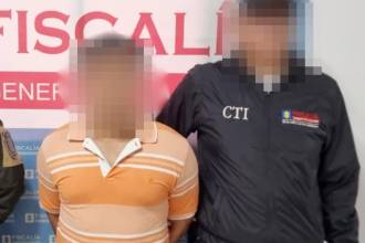 El hombre fue capturado por orden judicial y trasladado a un centro carcelario. FOTO: CORTESÍA FISCALÍA GENERAL DE LA NACIÓN