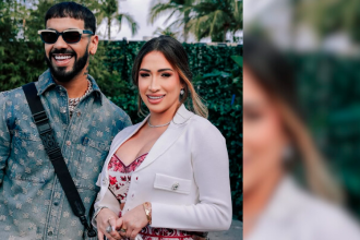 Anuel junto a su pareja Laury Saavedra. /FOTO: INSTAGRAM @anuel