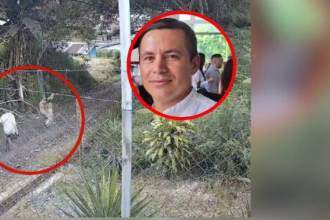 En un video registrado en abril de 2025 se ve a José Erley Ramírez persiguiendo a su hijastra. FOTO: CAPTURA DE REDES SOCIALES