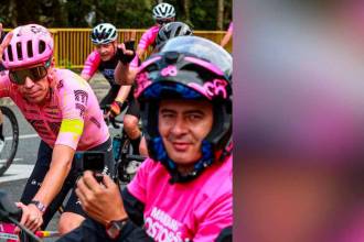 El ciclista aseguró que está emocionado por la acogida. /FOTO: MANUEL SALDARRIAGA