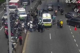 El accidente más reciente ocurrió en la autopista Norte, a la altura de Zenú, y cobró la vida de un motociclista. FOTO: CORTESÍA