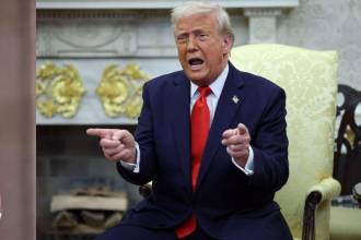 Claudia Sheinbaum propone salidas más pacíficas a los planteamientos de Donald Trump. FOTOS: GETTY IMAGES