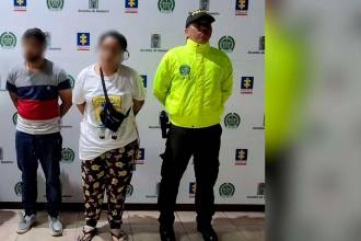 Los capturados. /FOTO: POLICÍA NACIONAL