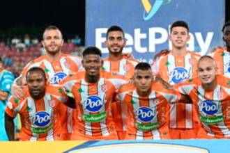 Los titulares de Envigado contra Jaguares, por la décima fecha de la Liga BetPlay. / FOTO: COLPRENSA