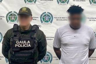 Alias Yorki exigía más de 400 millones de pesos a la compañía afectada. /FOTO: POLICÍA NACIONAL