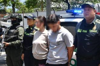 Los capturados deberán responder por el delito de tráfico de estupefacientes. FOTO: POLICÍA 