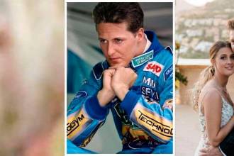 Michael Schumacher (izquierda), Gina María y su esposo, Iain Bethke (derecha). / FOTOS: @MICHAELSCHUMACHER Y @GINA_SCHUMACHER