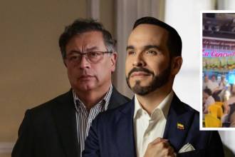 En la 70, en Medellín, celebraron el cambio de Gobierno. Gustavo Petro finaliza y De la Espriella inicia su mandato. FOTOS: COLPRENSA Y PULSO NARIÑO 