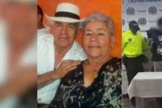 A la izquierda, los esposos Fidel de Jesús Rodríguez Bedoya y Elvira Rosa Tamayo de Rodríguez. A la derecha, alias Juanda tras su captura. /FOTOS: CORTESÍA Y CAPTURA DE VIDEO