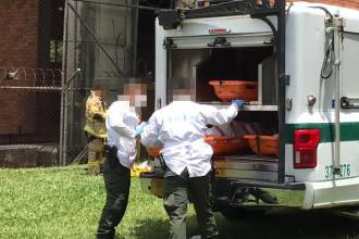 La Sijín de la Policía en el lugar del hallazgo. FOTO: LAURA ROSA JIMÉNEZ VALENCIA