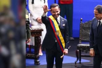 Abelardo de la Espriella dio un discurso contundente durante su posesión y dejó claro el rumbo que espera darle al país. FOTO: DEFENSORES DE LA PATRIA
