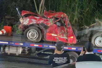 Accidente en Niquia dejó una persona lesionada. FOTO: CORTESÍA PARA Q’HUBO MEDELLÍN