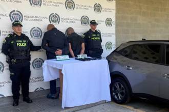 Padre e hijo deberán responder por secuestro y lesiones personales. FOTO: POLICÍA NACIONAL