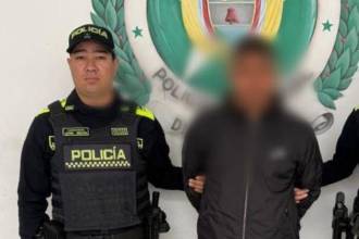 Hombre capturado por presunto abuso sexual. FOTO: ALCALDÍA DE MEDELLÍN