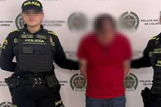 Hombre capturado por presunta explotación sexual comercial de menores. FOTO: POLICÍA METROPOLITANA VALLE DE ABURRÁ