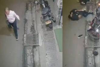 Una cámara de seguridad registró el hecho. FOTO: CORTESÍA DENUNCIAS ANTIOQUIA