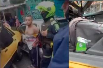 El hombre fue capturado en el lugar. FOTO: TOMADA DE VIDEO