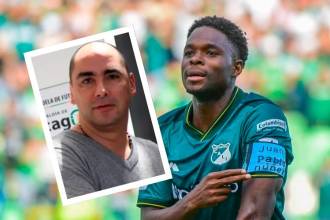 Avilés Hurtado (der.), jugador de Deportivo Cali y Fernando Salazar (izq.) dueño de Águilas Doradas. /FOTOS: INSTAGRAM @avileshurtado - ARCHIVO