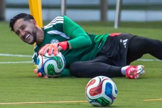 Camilo Vargas entrenando con la Selección Colombia. FOTO: JUAN ANTONIO SÁNCHEZ - ENVIADO ESPECIAL