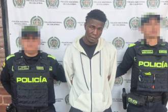 Deyver Corrales Rentería, de 36 años, fue capturado en el centro de Medellín. FOTO: GOBERNACIÓN DE ANTIOQUIA