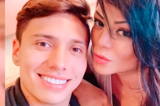 El futbolista Sebastián Salazar y la cantante Marbelle. /FOTO: INSTAGRAM @sebasalazar30