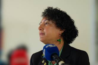 La senadora Isabel Zuleta hizo parte de la delegación de paz urbana de Medellín. FOTO: CORTESÍA OACP