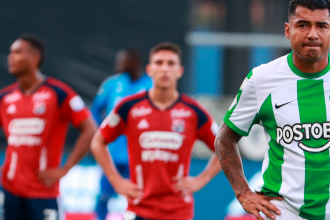 Nacional perdió cuatro clásicos consecutivos con Medellín. /FOTO: MANUEL SALDARRIAGA