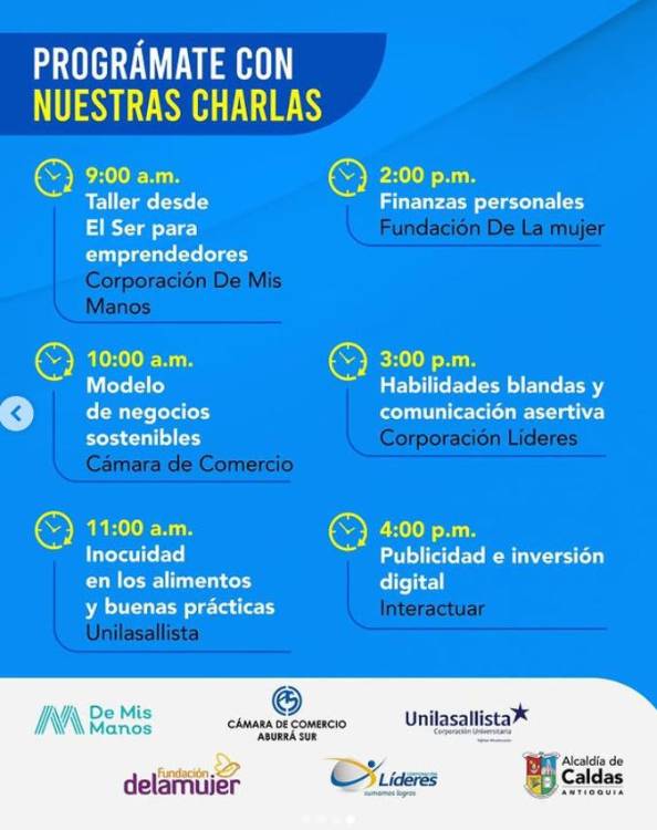 Gran jornada de empresarismo para los caldenses, ¡no se la pierdan!