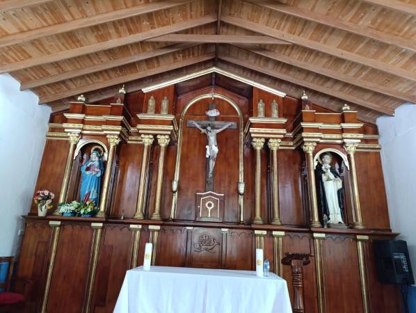 Estos son los santos que fueron robados de la capilla de la vereda. FOTO: CORTESÍA - DAYANA VÁSQUEZ