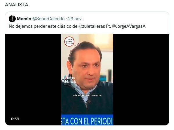 Julián Román le tiró pulla a periodista por video sobre Petro