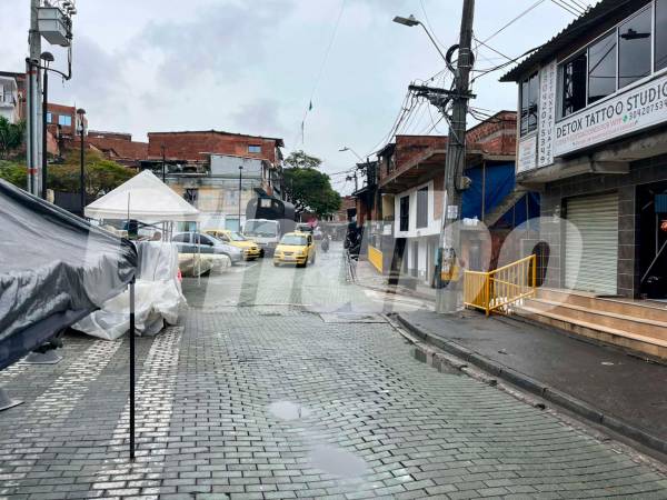 En este sector del barrio Popular 1 ocurrió el crimen. /FOTO: ANDRÉS FELIPE OSORIO GARCÍA