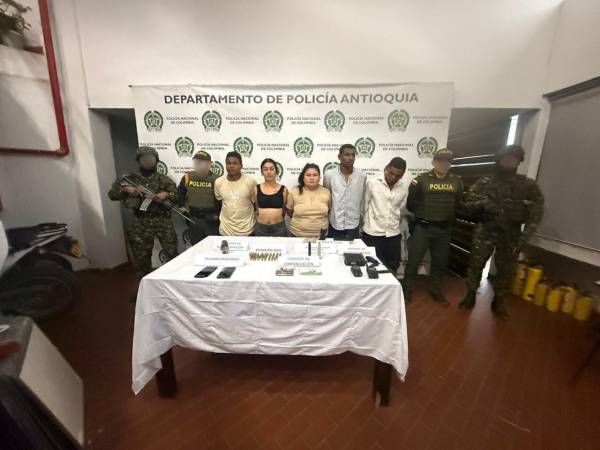 Capturados integrantes Clan del Golfo en el Suroeste antioqueño. FOTO: EJÉRCITO NACIONAL 