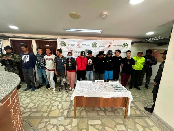 Los capturados. /FOTO: CORTESÍA