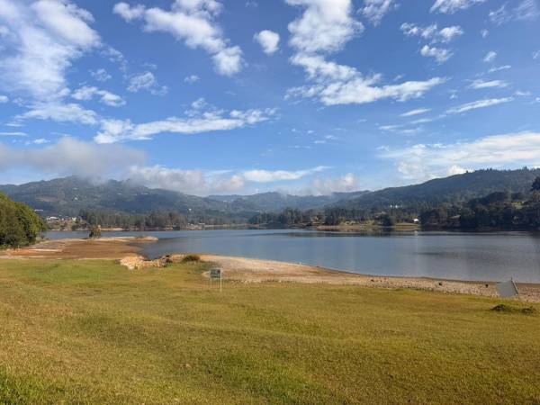 Así está el embalse La Fe. FOTO: EPM