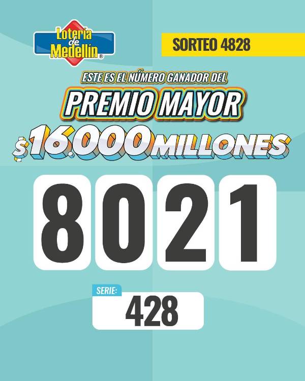 Sorteo 27 de marzo de 2026 - Lotería de Medellín. FOTO: FACEBOOK LOTERÍA DE MEDELLÍN