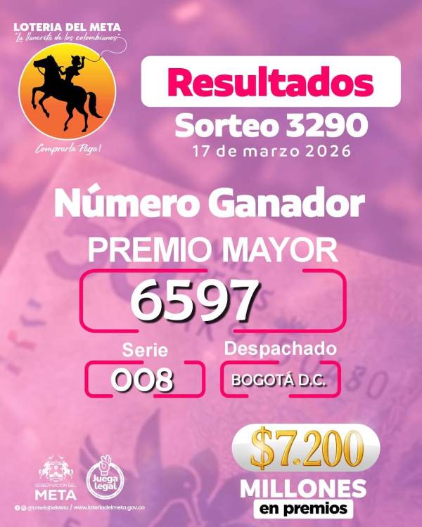 FOTO: LOTERÍA DEL META