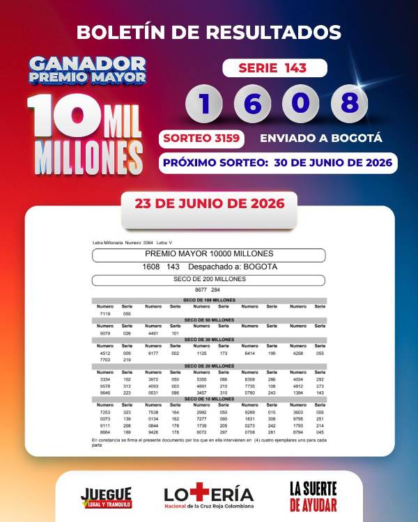 DISEÑO: LOTERÍA DE LA CRUZ ROJA