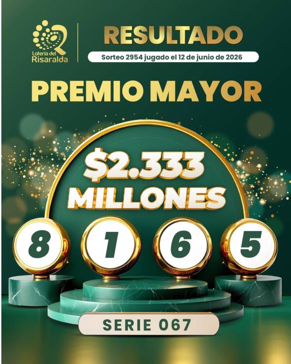 FOTO: FACEBOOK LOTERÍA DE RISARALDA