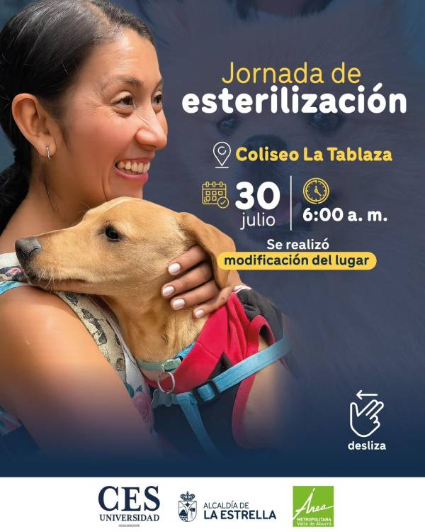 Jornada de esterilización en La Estrella. FOTO: ALCALDÍA DE LA ESTRELLA