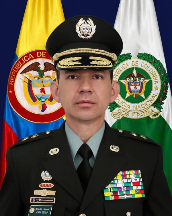Brigadier general Henry Yesid Bello Cubides. FOTO: POLICÍA NACIONAL