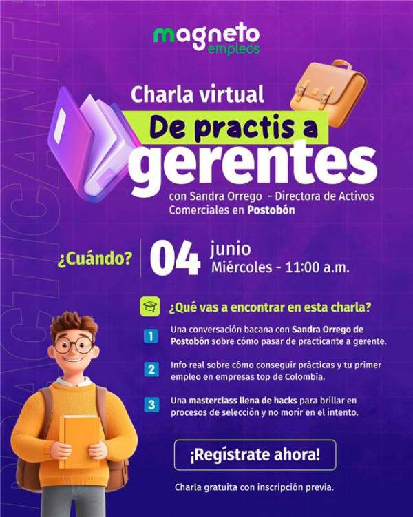 ¿Estás a punto de graduarte y buscas práctica? Magneto tendrá evento virtual para practicantes