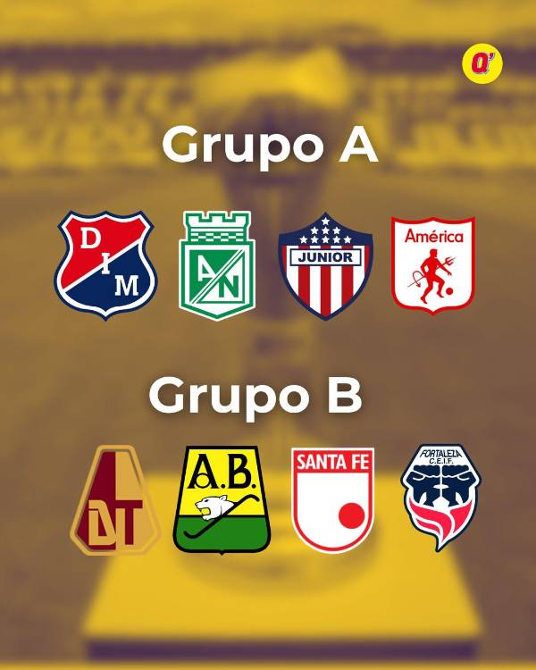 ¡No habrá final paisa! Así quedaron los grupos de los cuadrangulares