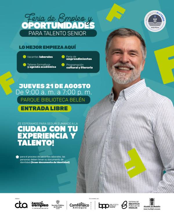 ¿Tiene más de 50 años y busca trabajo? Comfenalco hará feria senior