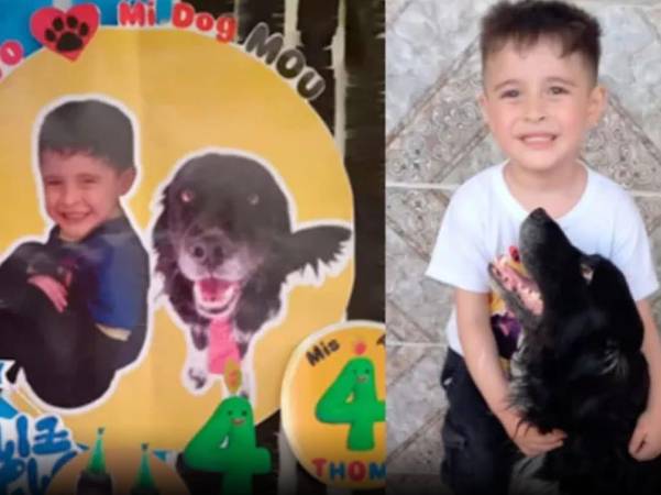 El festejo dejó claro que, para algunos niños, no hay héroe más grande que su propia mascota. 