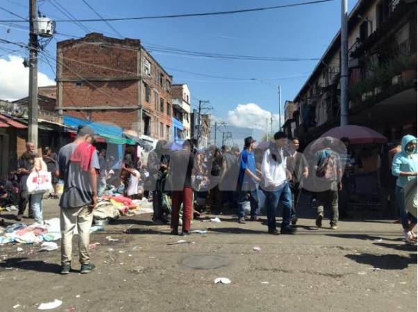 Bronx de Medellín, lugar de donde sacaron en carreta a la víctima. FOTO: ARCHIVO LAURA ROSA JIMÉNEZ VALENCIA