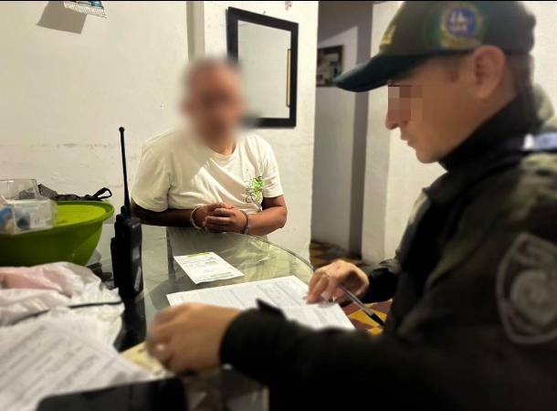 Capturado integrante organización Los del Llano. FOTO: POLICÍA METROPOLITANA VALLE DE ABURRÁ