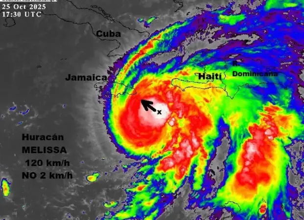 En el 2025 la tormenta tropical Melissa se transformó en huracán categoría 1 el sábado, 25 de octubre, con vientos sostenidos de 120 kilómetros por hora, según informó el Centro Nacional de Huracanes (NHC) de Estados Unidos.